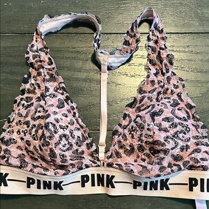 PINK Victoria's Secret Leopard Print Bralette